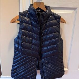 Talbots Navy Puffer Vest, never worn